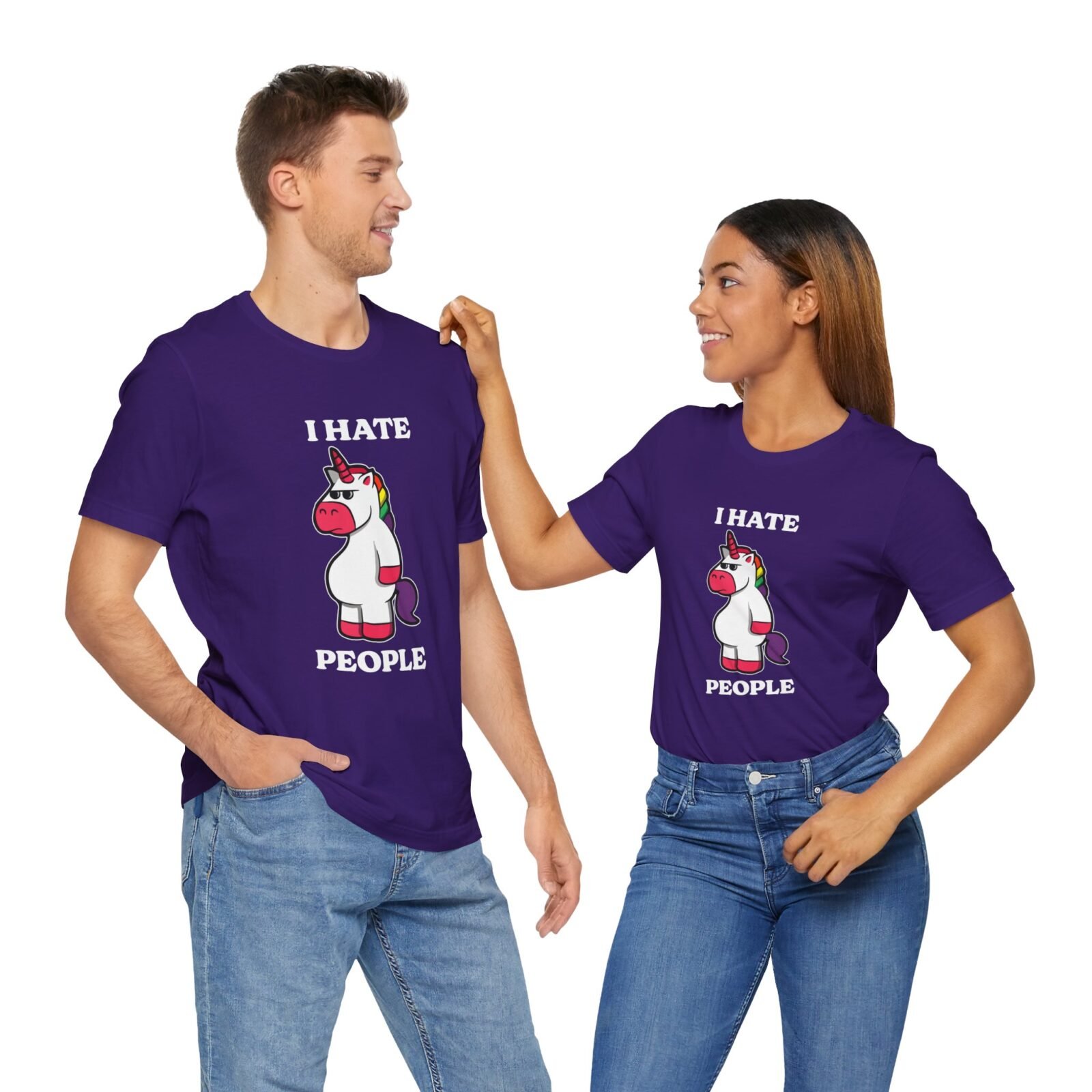 I Hate People Unicorn Funny Shirt