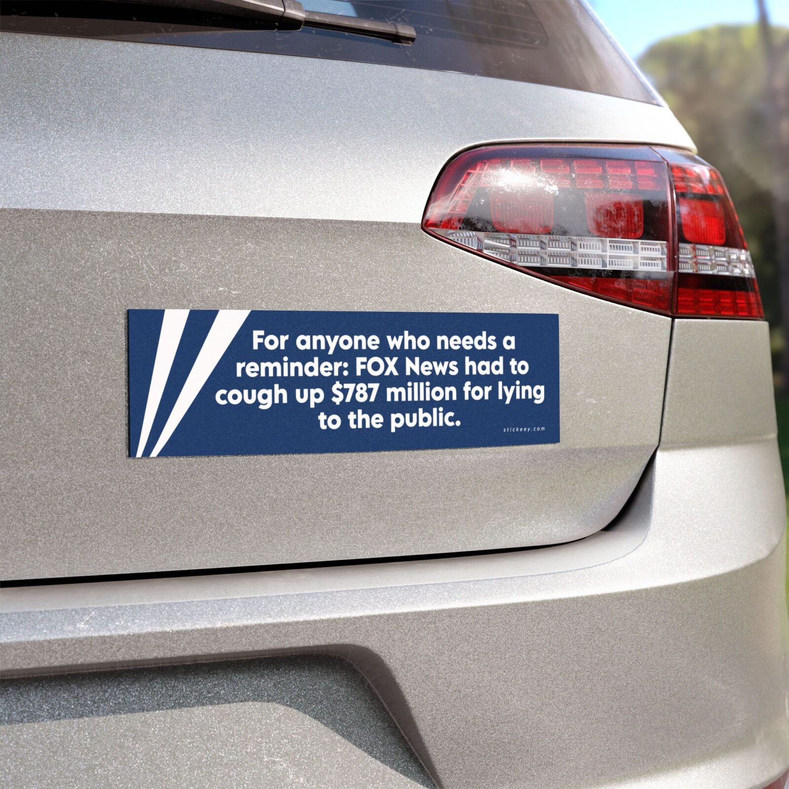 For anyone who needs a reminder FOX News had to cough up $787 million for lying to the public Magnet Sticker