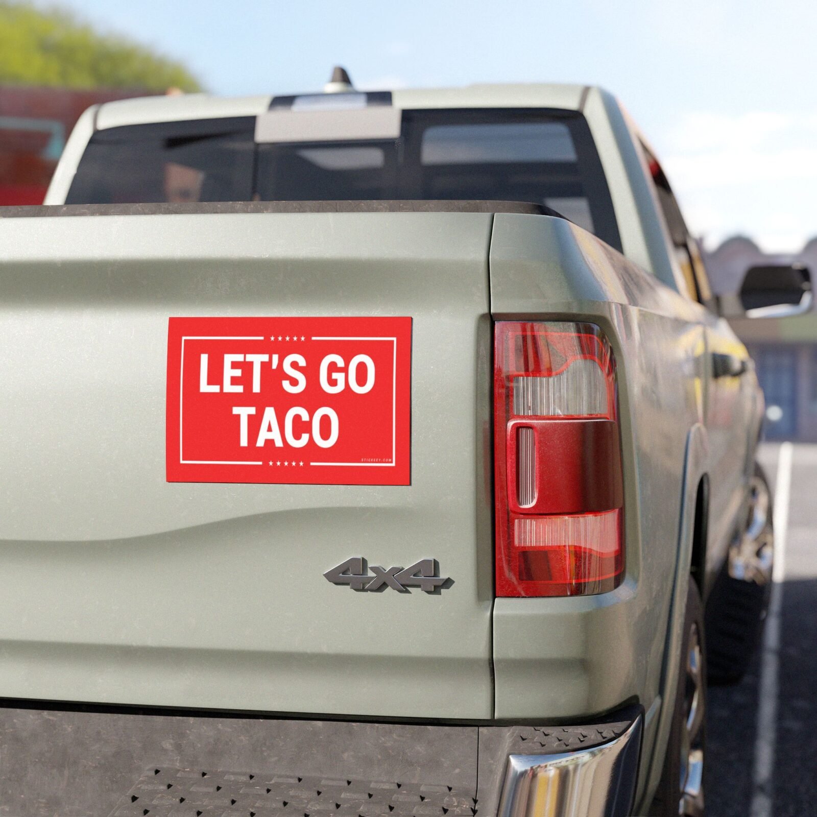 Let's Go Taco Magnet Sticker