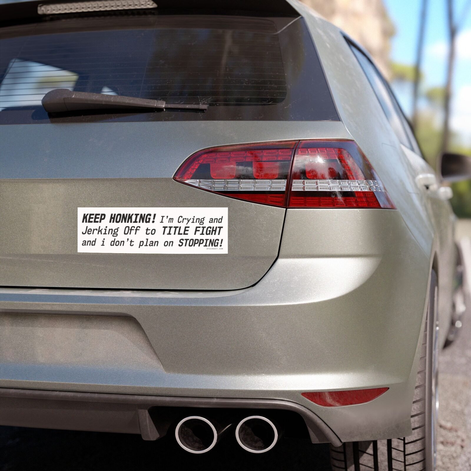 Keep Honking! I'm Crying and Jerking Off to Title Fight Magnet Sticker