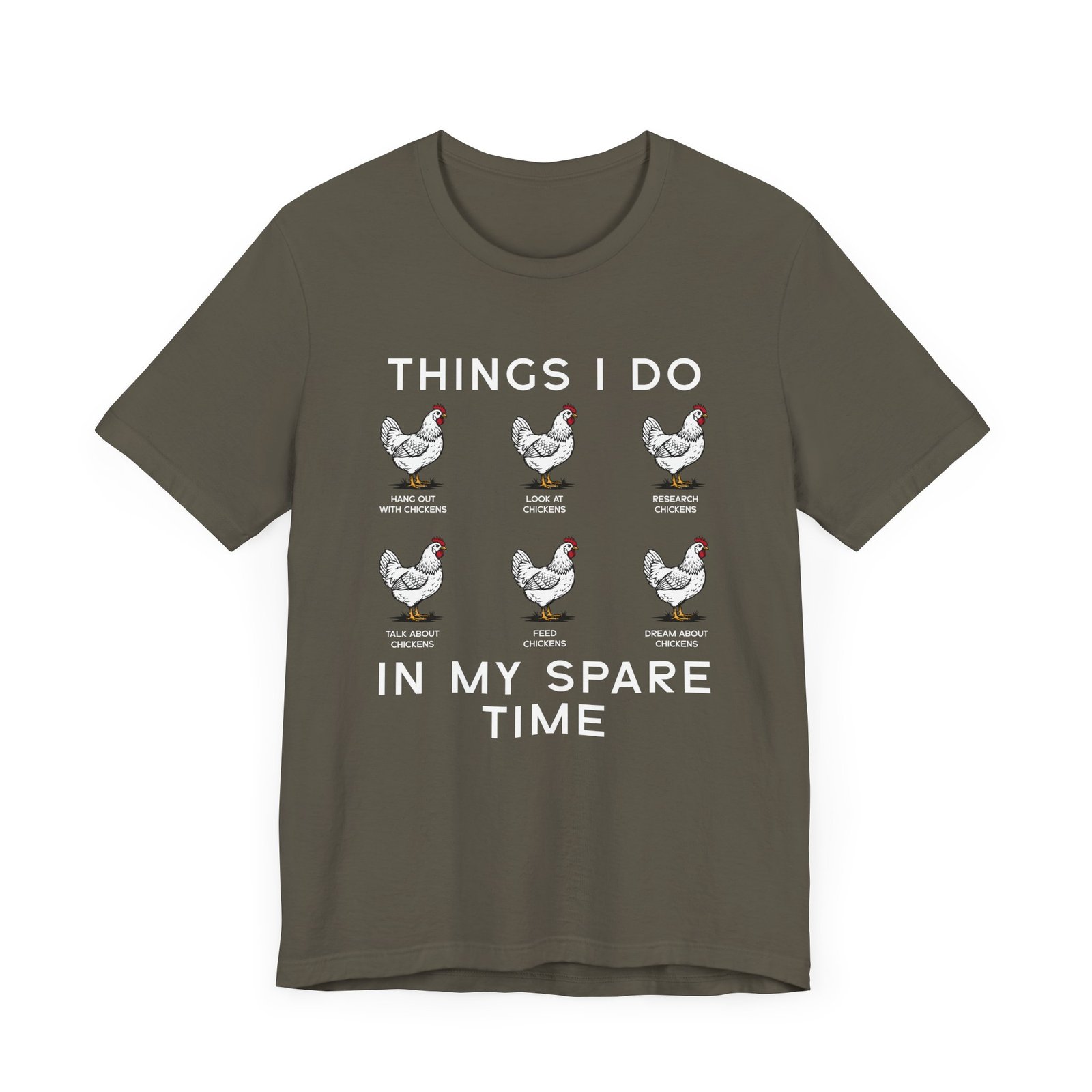 Things I Do In My Spare Time Funny Chicken Shirt