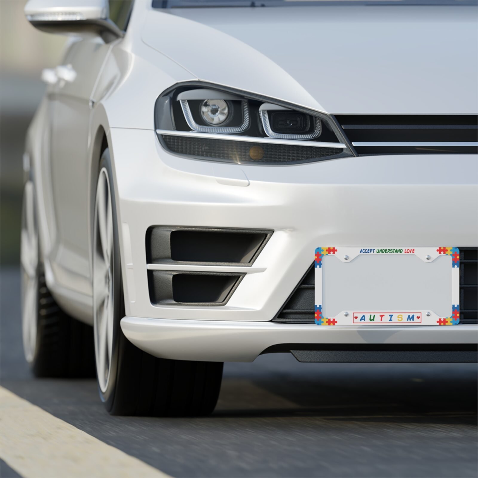 Autism Awareness License Plate Frame