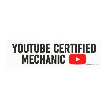 Youtube Certified Mechanic Magnet Sticker