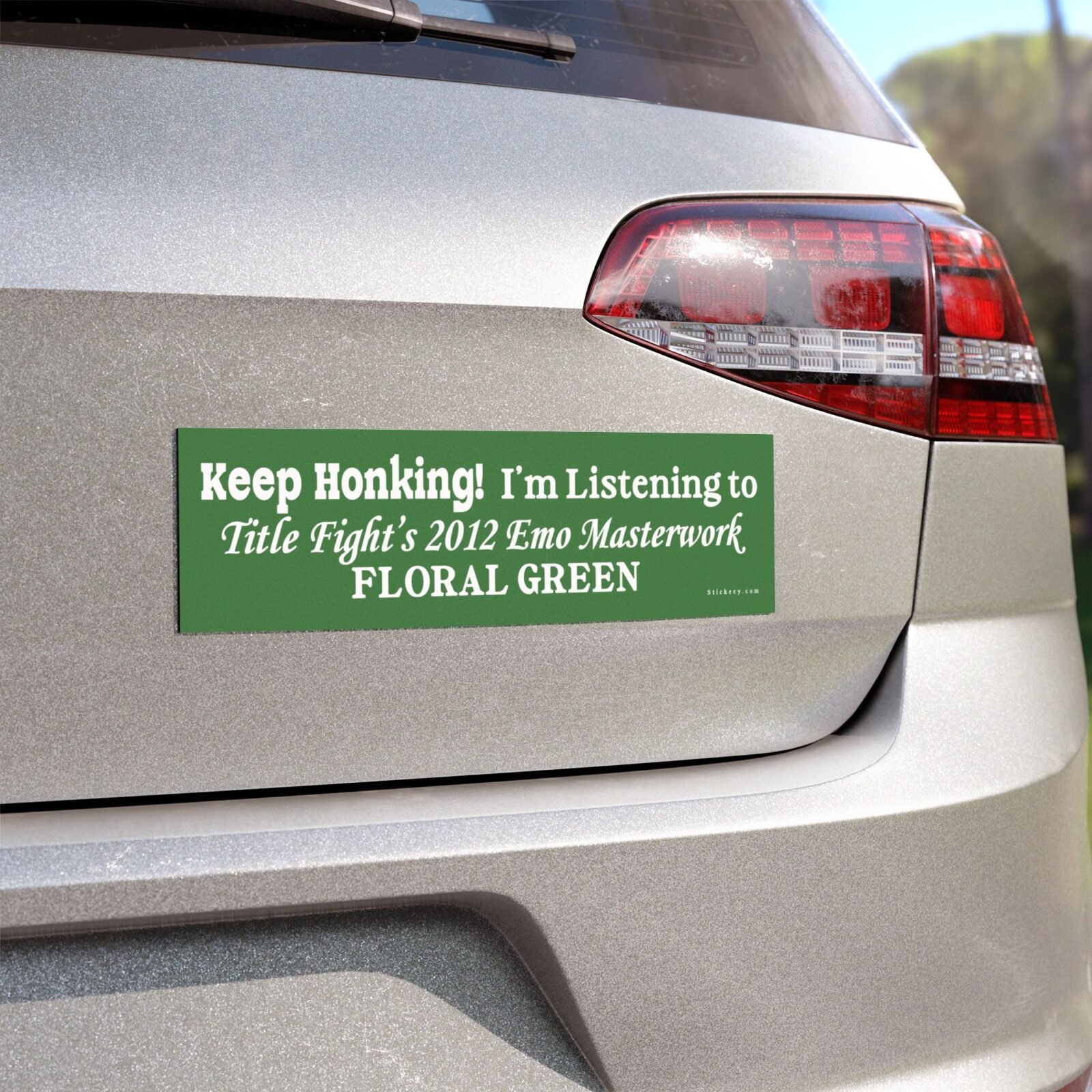 Keep Honking! I'm Listening To Title Fight's 2012 Emo Masterwork Floral Green Magnet Sticker