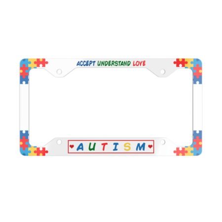 Autism Awareness License Plate Frame