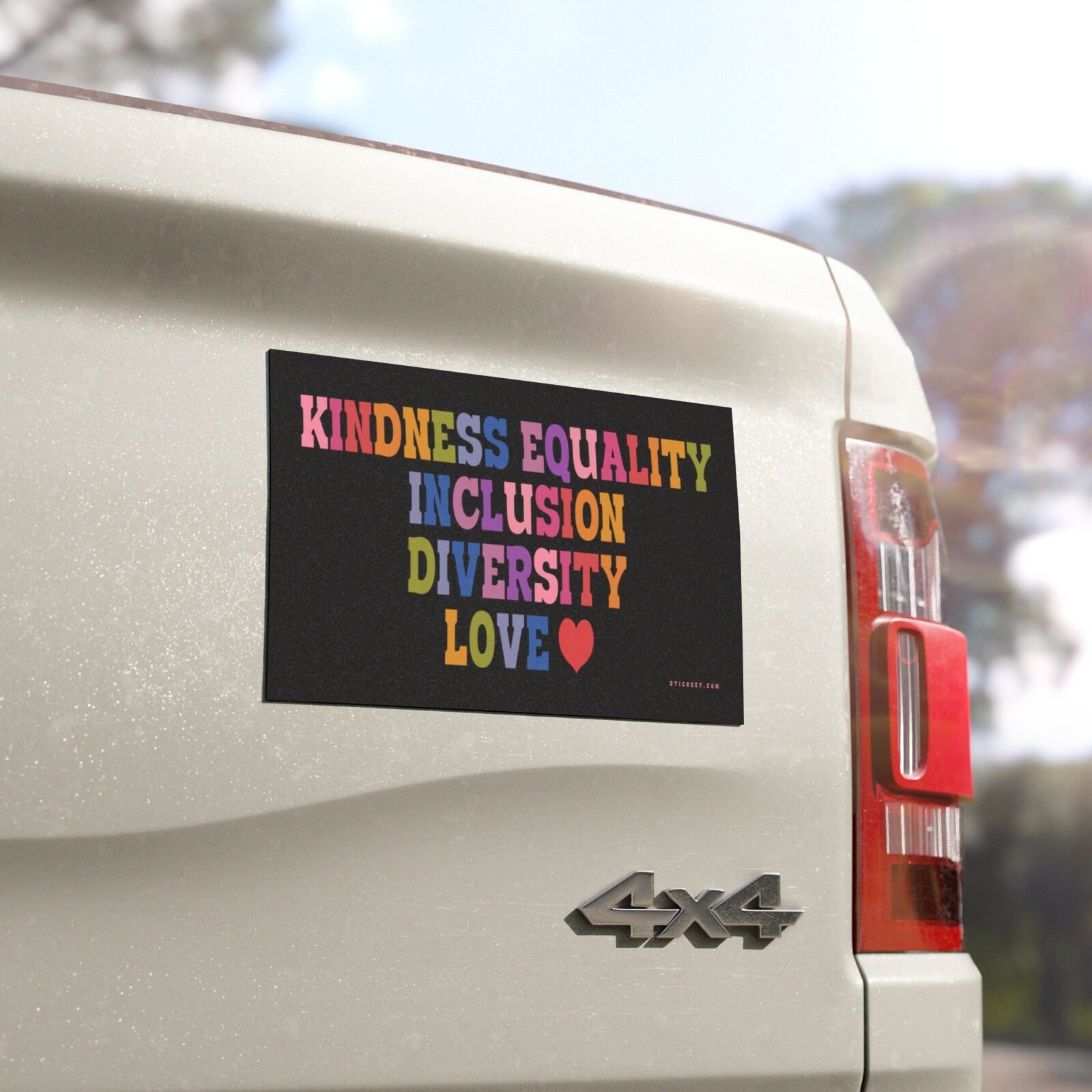 Kindness Equality Inclusion Diversity Love Magnet Sticker
