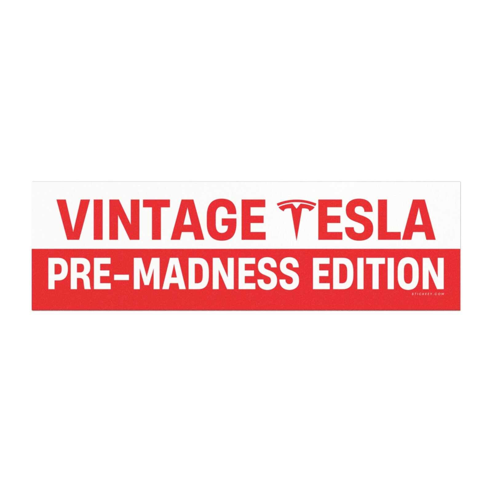 Vintage Tesla Pre-madness Edition Magnet Sticker