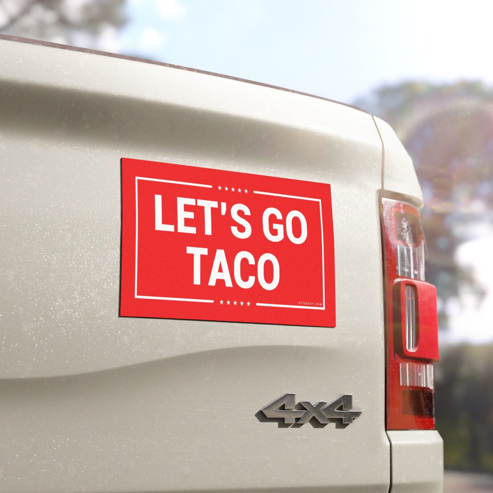 Let's Go Taco Magnet Sticker