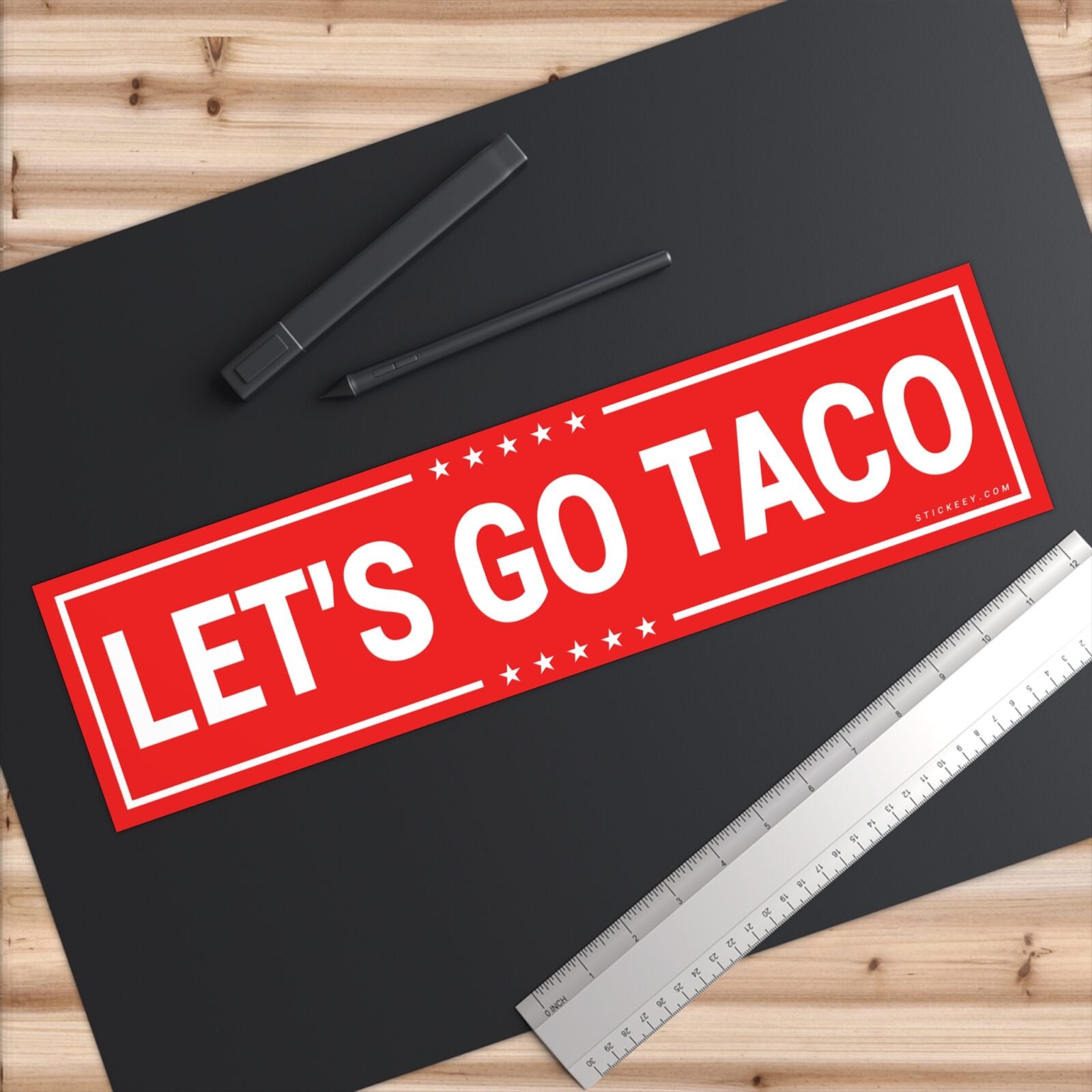 Let's Go Taco Bumper Stickers