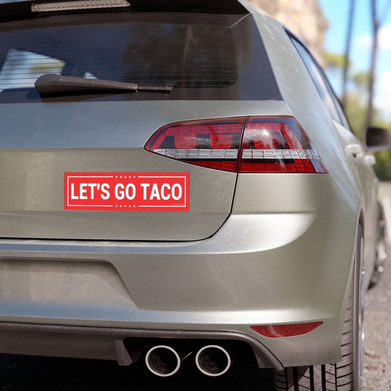 Let's Go Taco Magnet Sticker