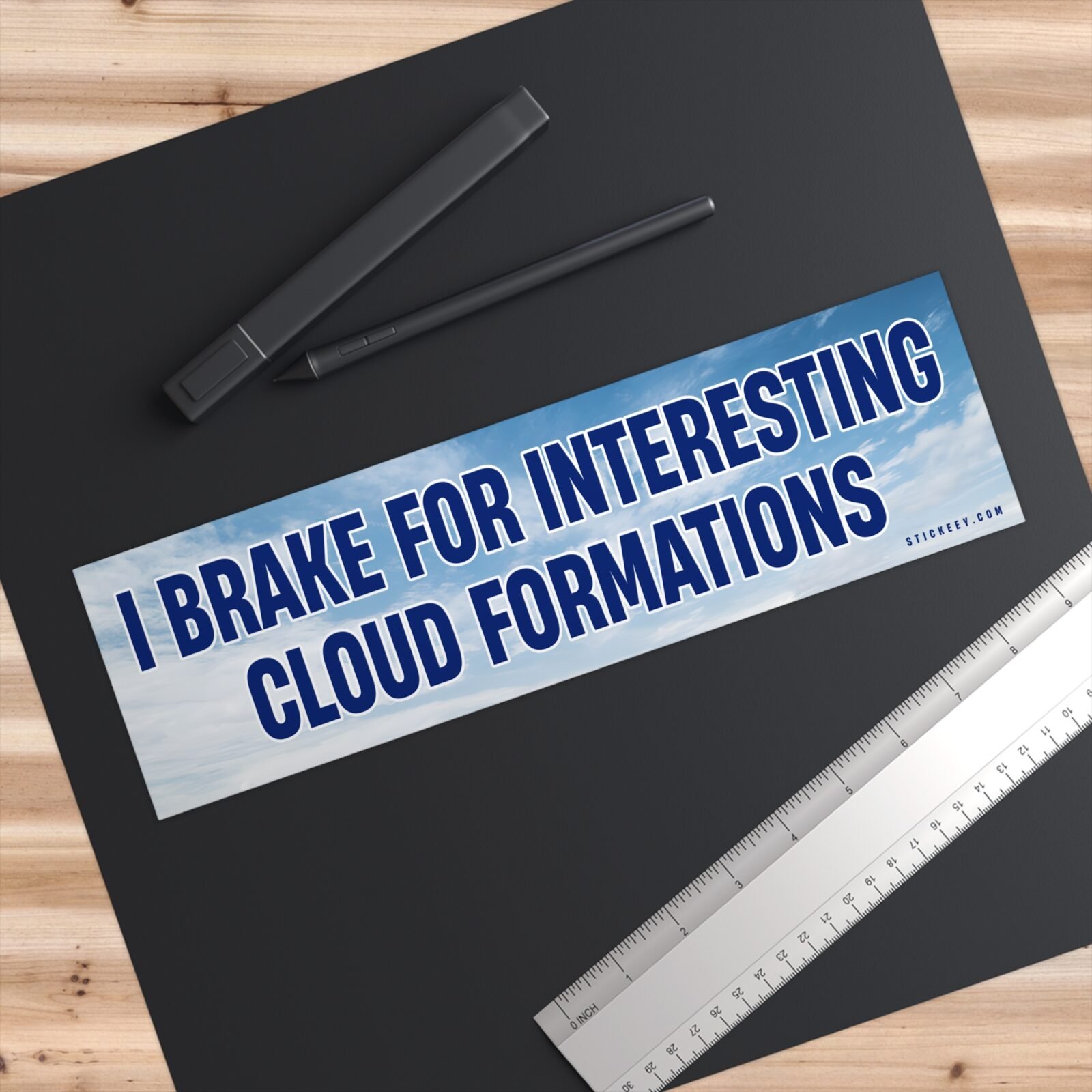 I Brake For Interesting Cloud Formations Bumper Sticker