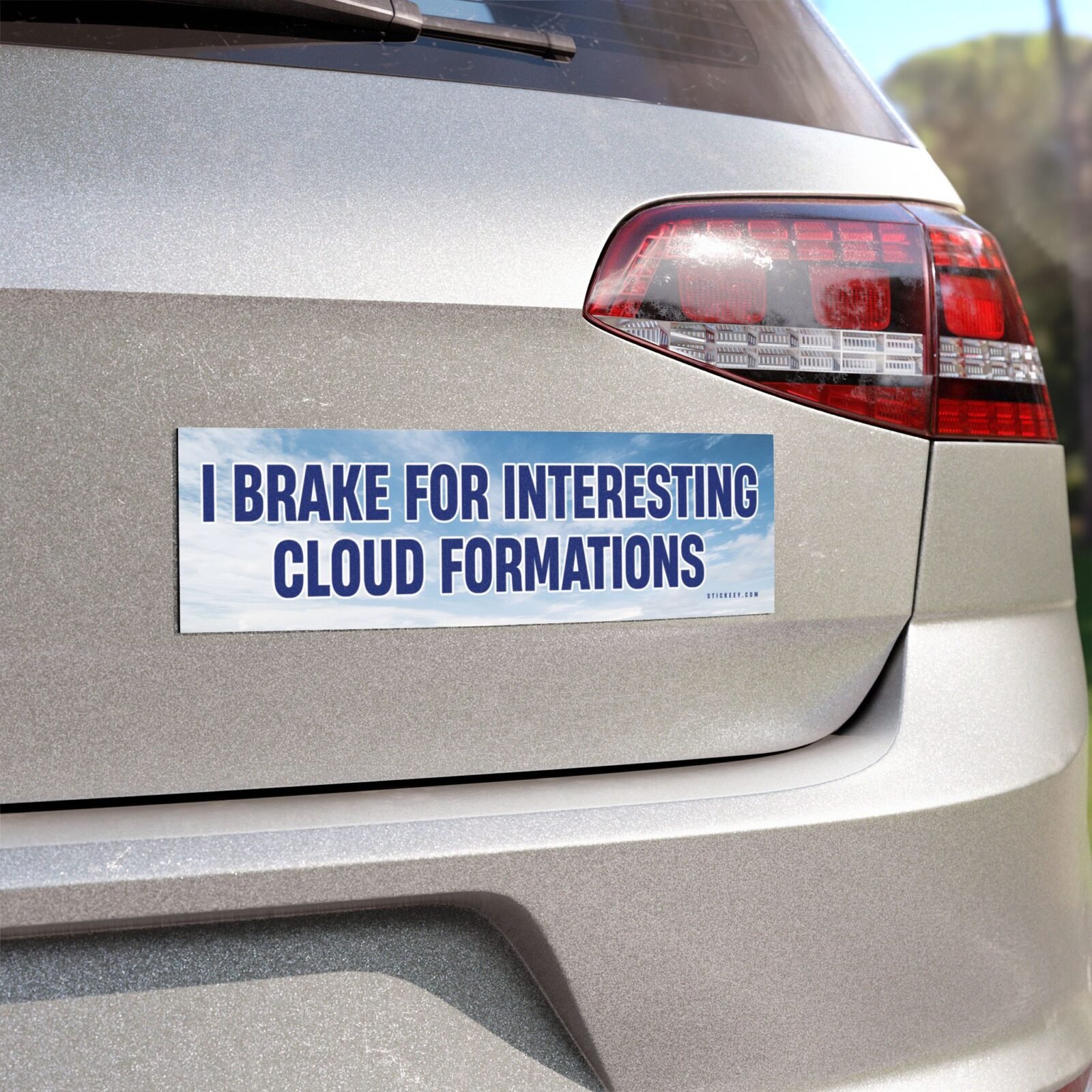 I Brake For Interesting Cloud Formations Magnet sticker