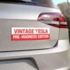 Vintage Tesla Pre-madness Edition Magnet Sticker