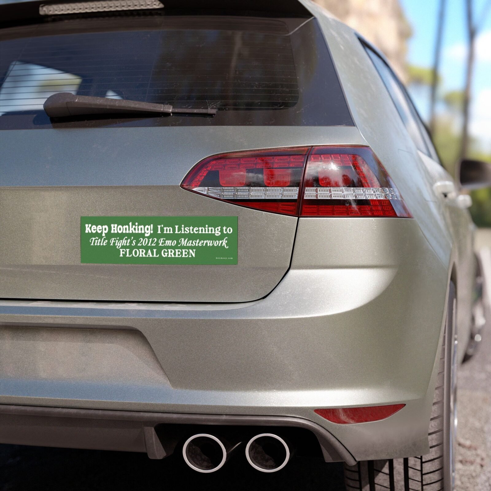 Keep Honking! I'm Listening To Title Fight's 2012 Emo Masterwork Floral Green Magnet Sticker