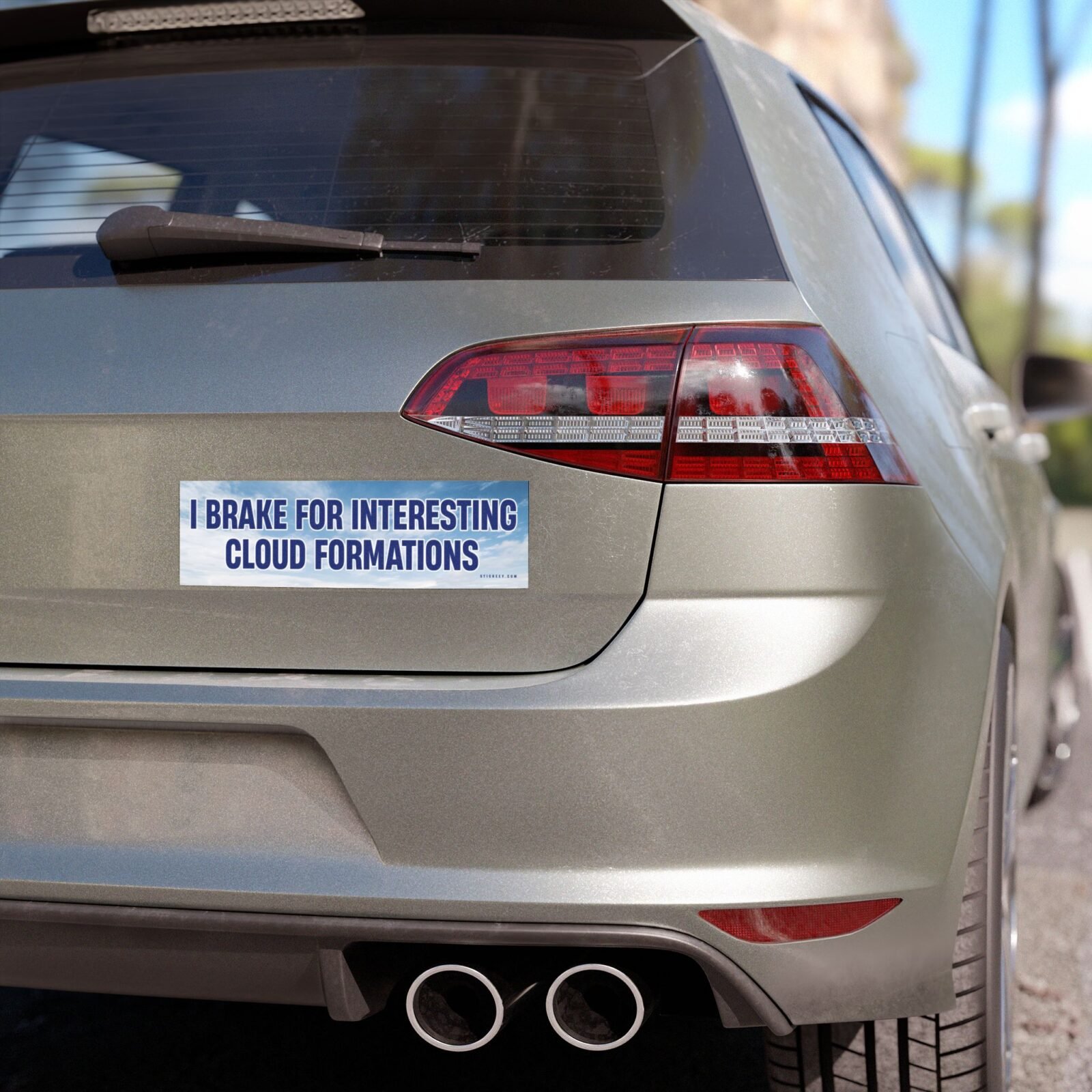 I Brake For Interesting Cloud Formations Magnet sticker
