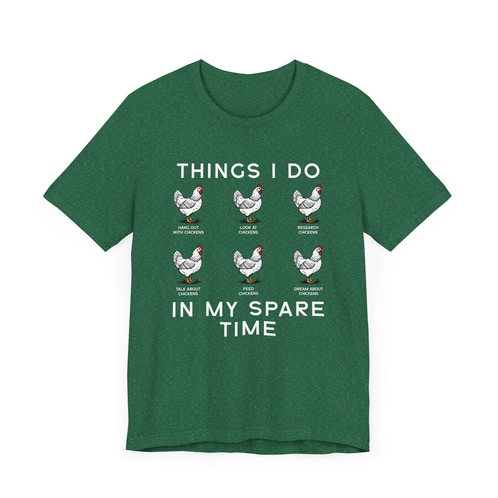 Things I Do In My Spare Time Funny Chicken Shirt