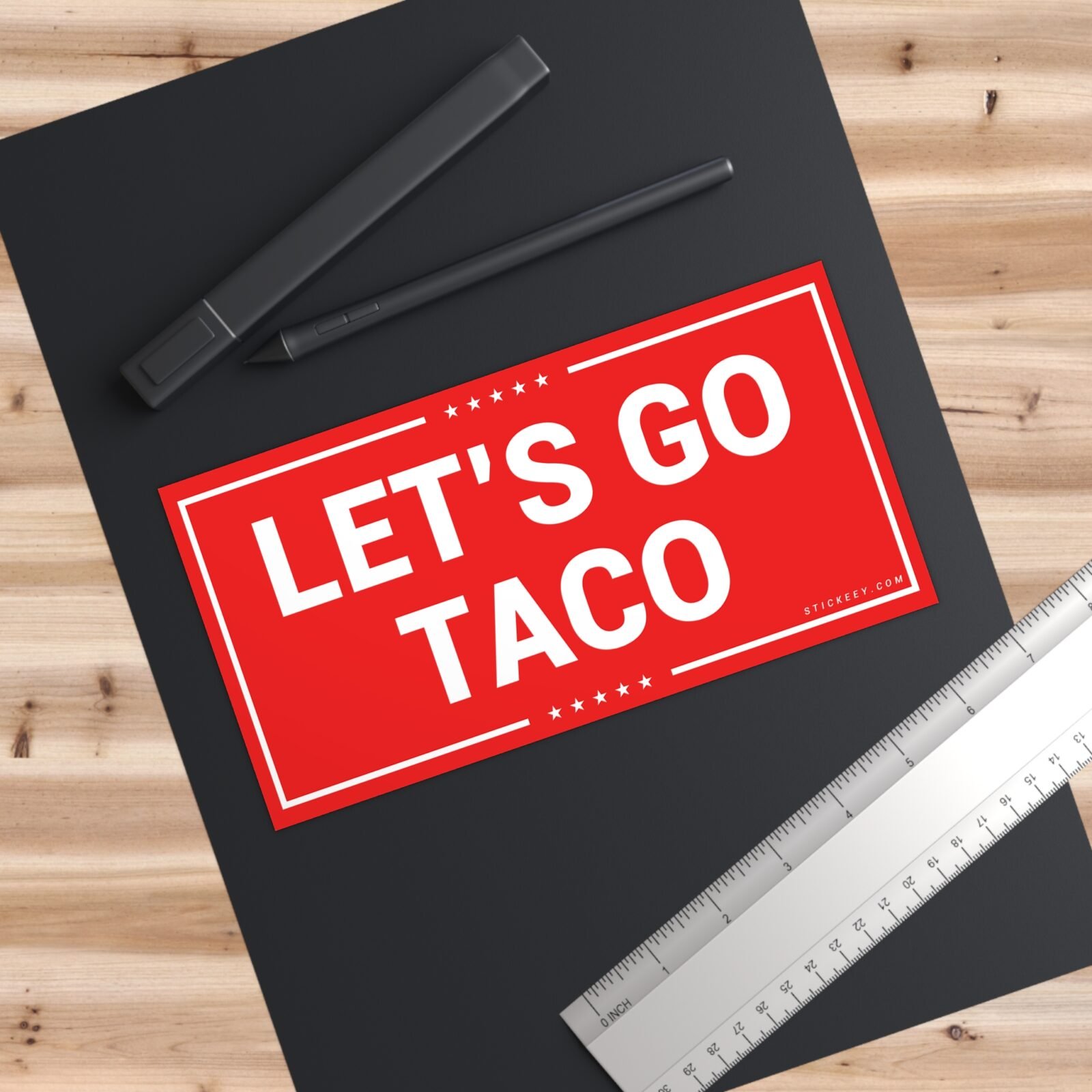 Let's Go Taco Bumper Stickers