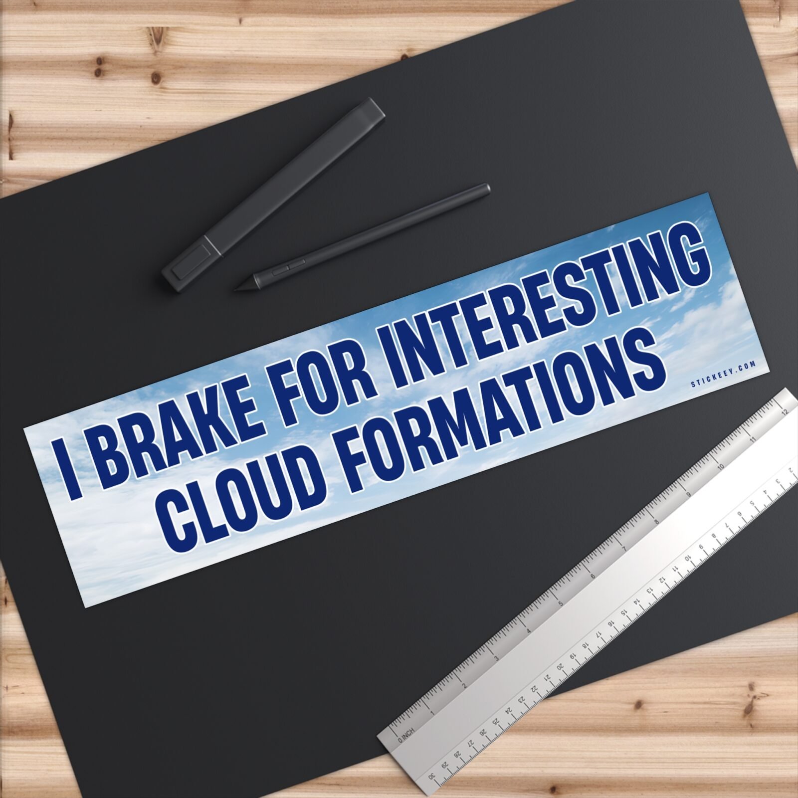 I Brake For Interesting Cloud Formations Bumper Sticker