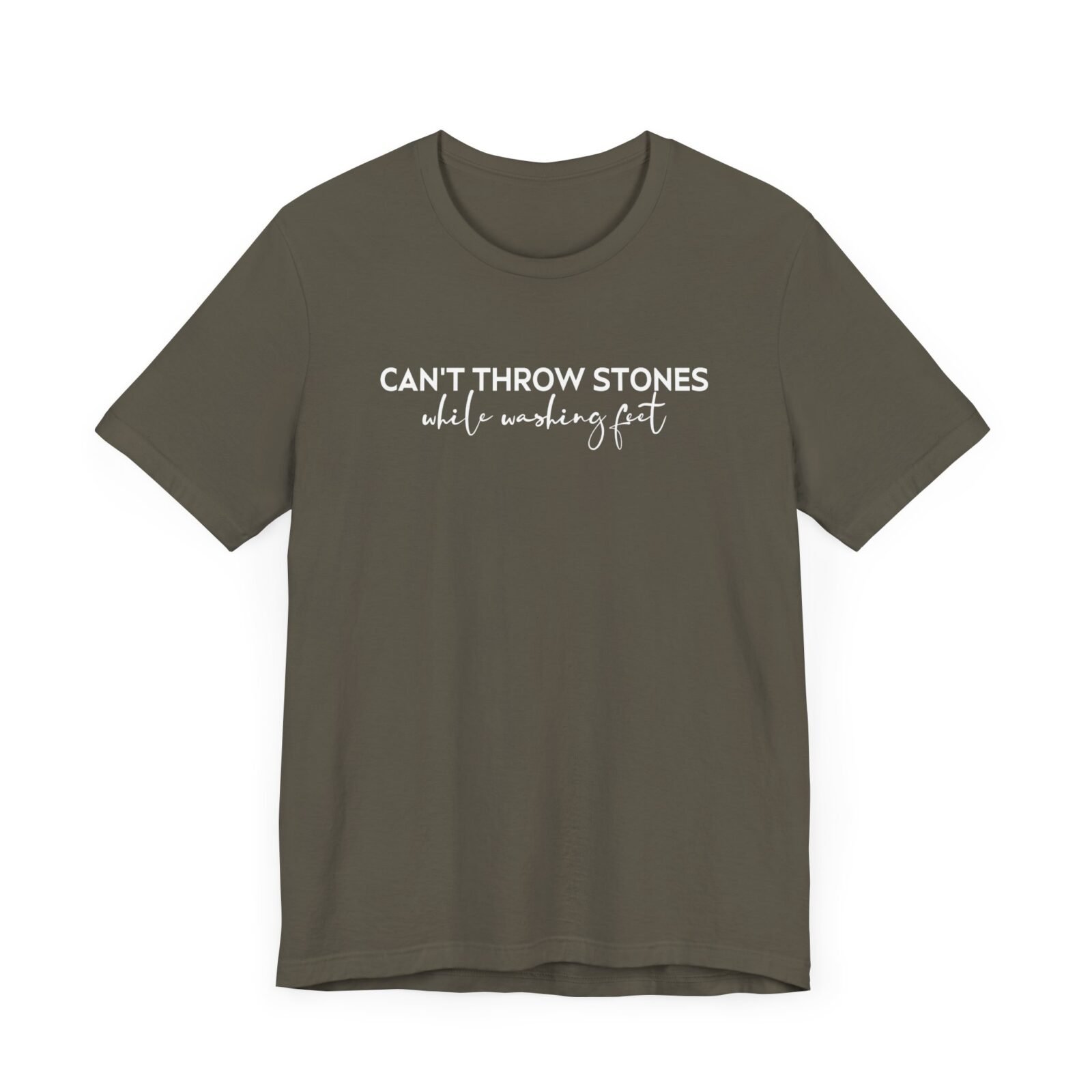 Can’t Throw Stones While Washing Feet Shirt