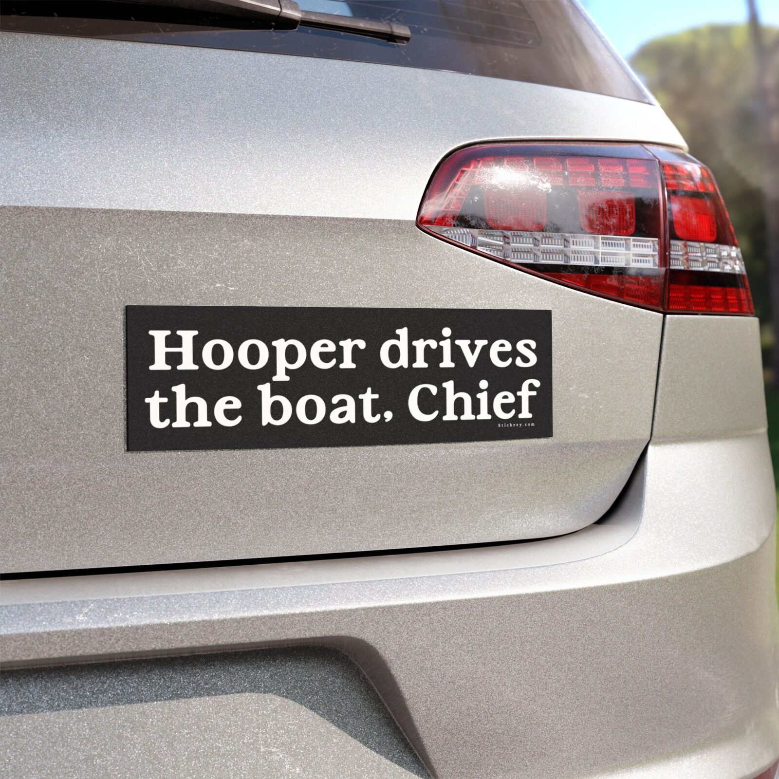Hooper Drives The Boat Chief Magnet Sticker