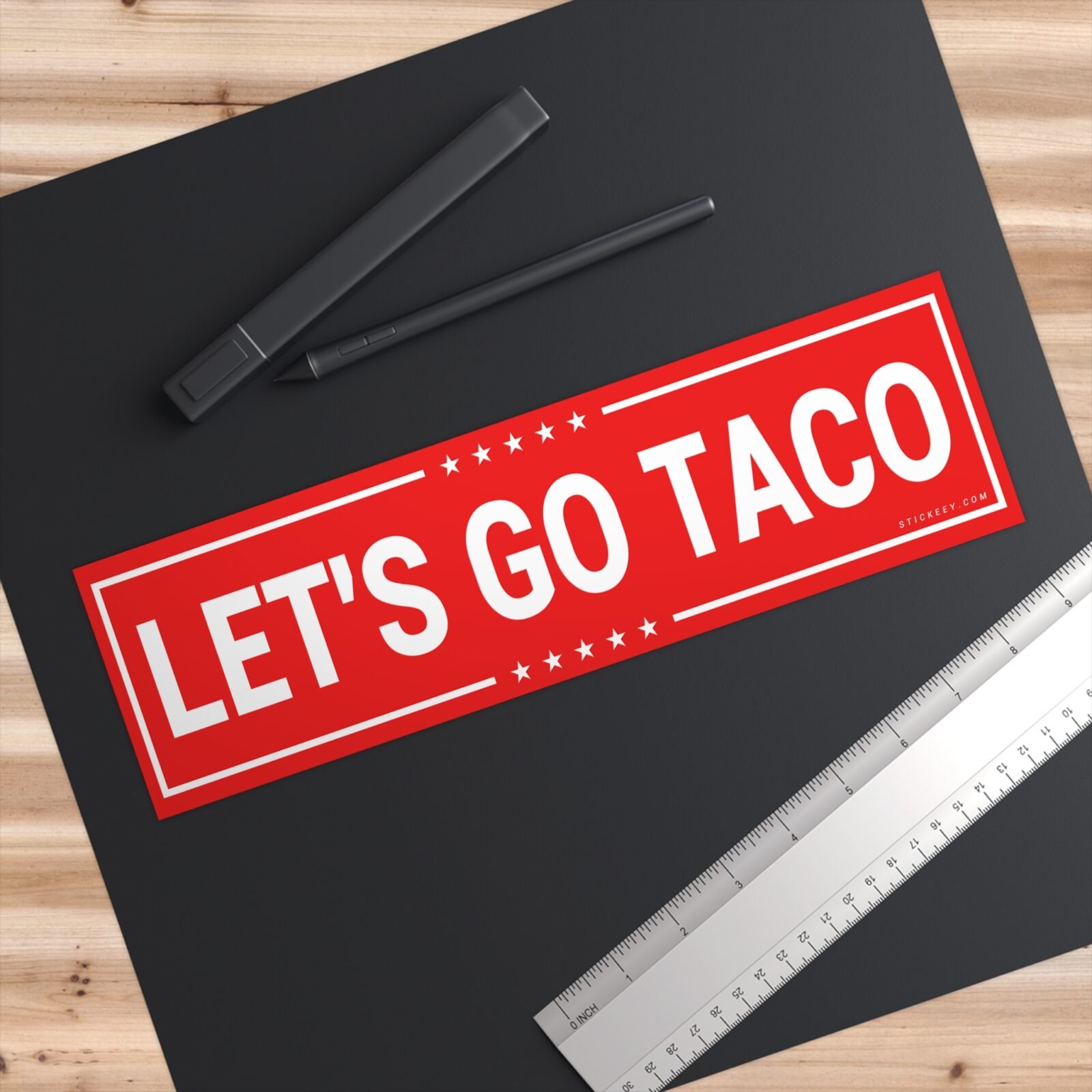 Let's Go Taco Bumper Stickers