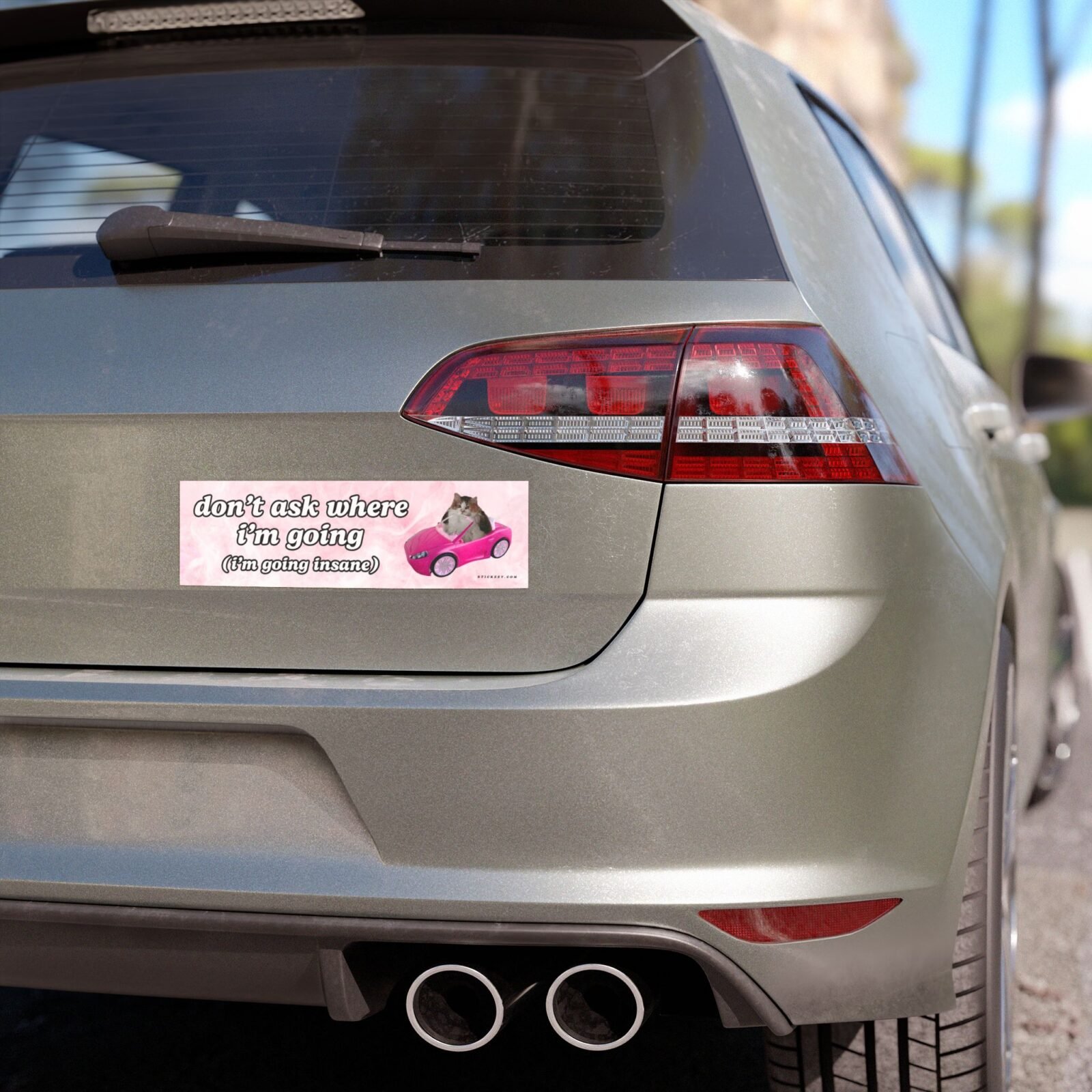 Don't Ask Where I'm Going (Insane) Magnet Sticker