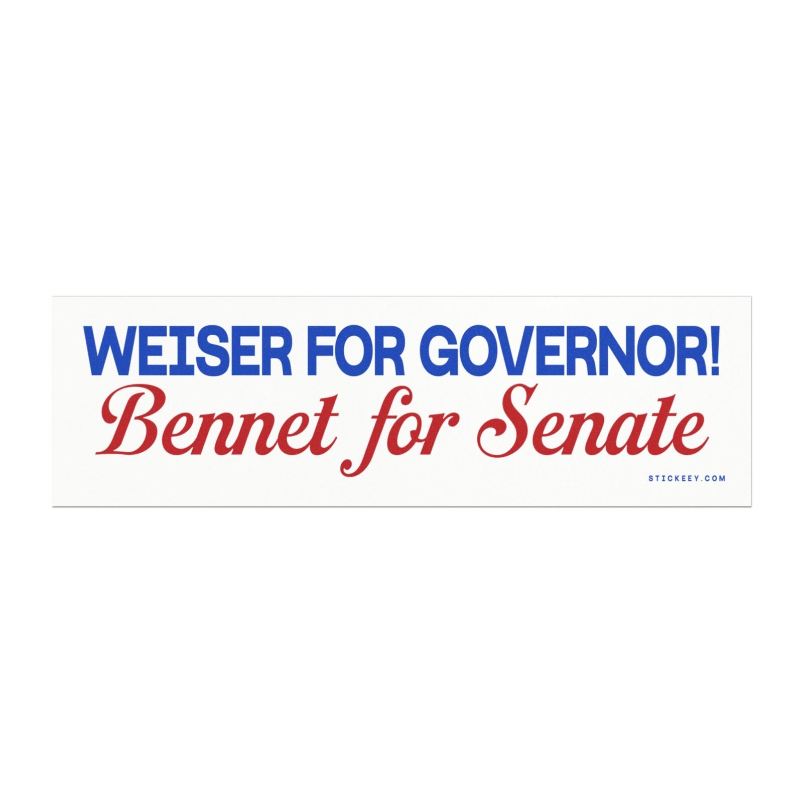 Weiser For Governor Bennet For Senate Magnet Sticker
