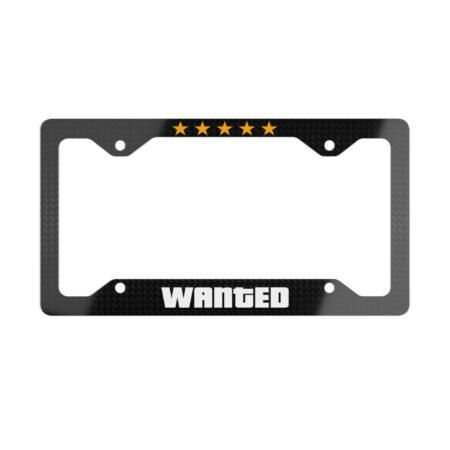 Stars Wanted Level License Plate Frame
