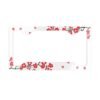 Black and Red Flower License Plate Frame
