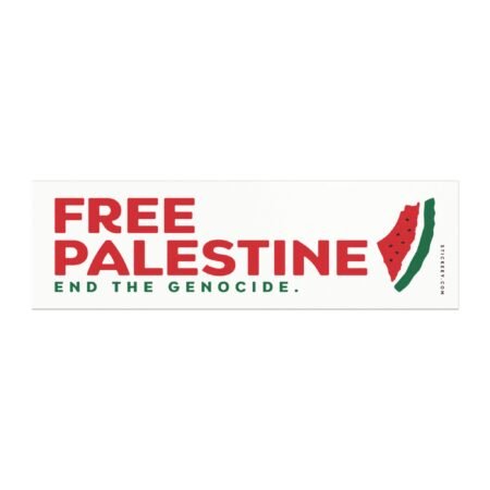 Free Palestine End the Genocide Magnet Sticker