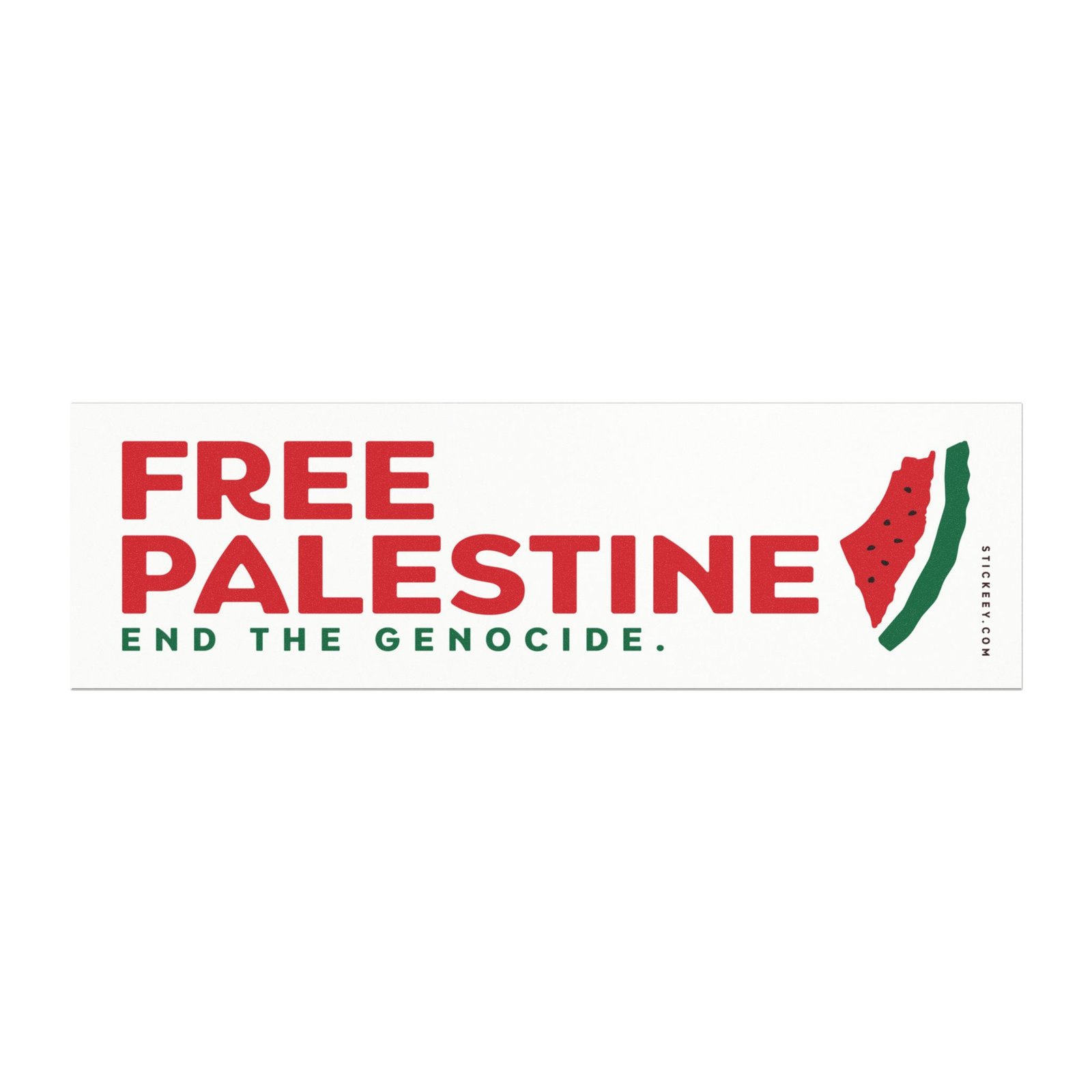 Free Palestine End the Genocide Magnet Sticker