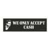 We Only Accept Cash Johnny Cash Magnet sticker
