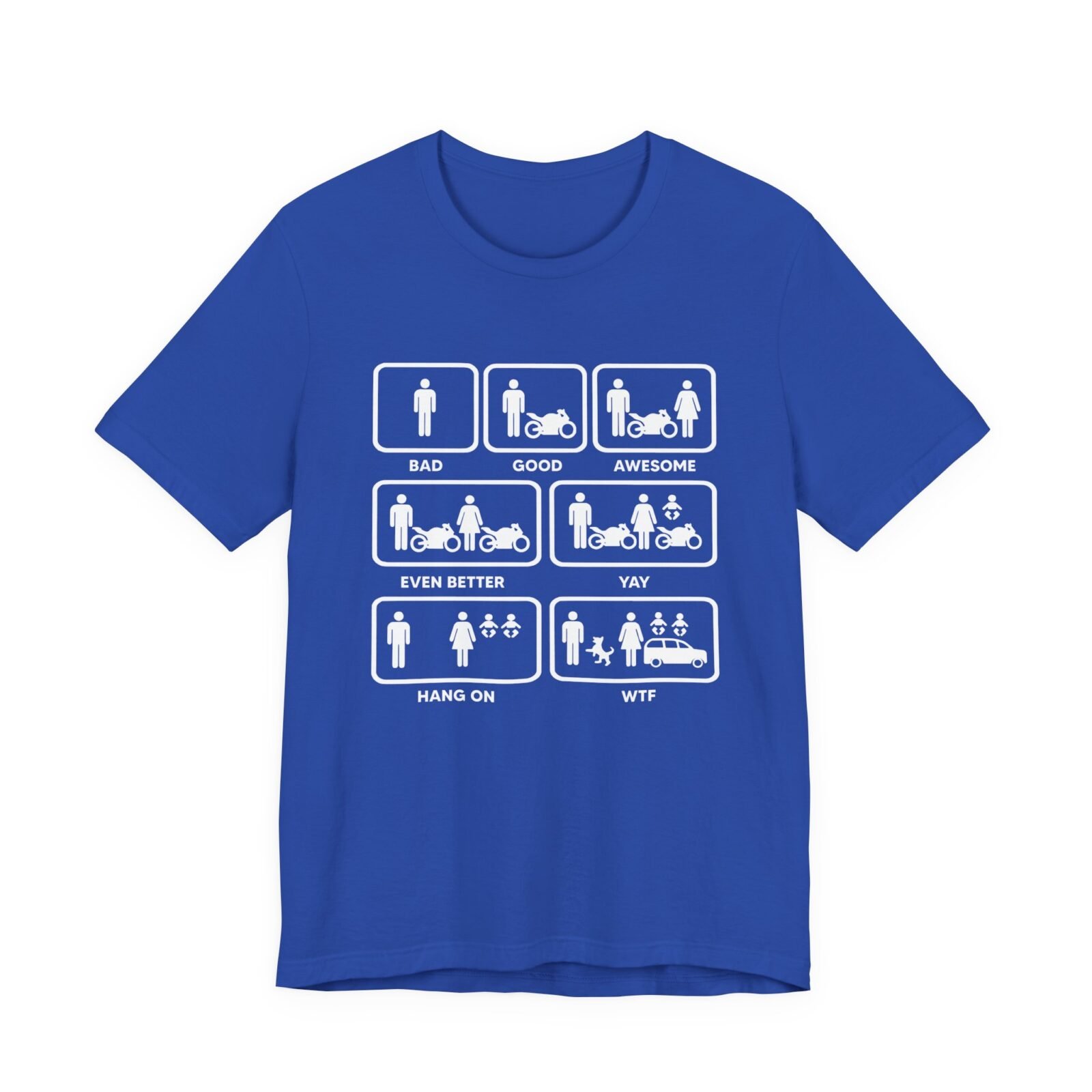 Motorcycle Biker Bad Good Awesome Even Better Yay Hang On WTF Shirt