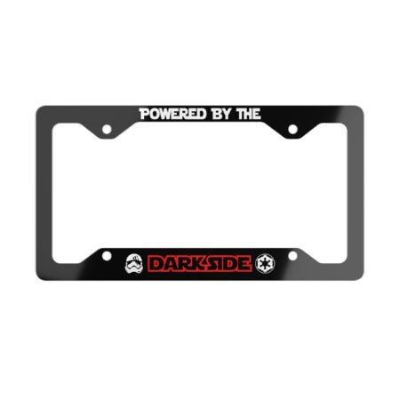 Powered by the Darkside License Plate Frame