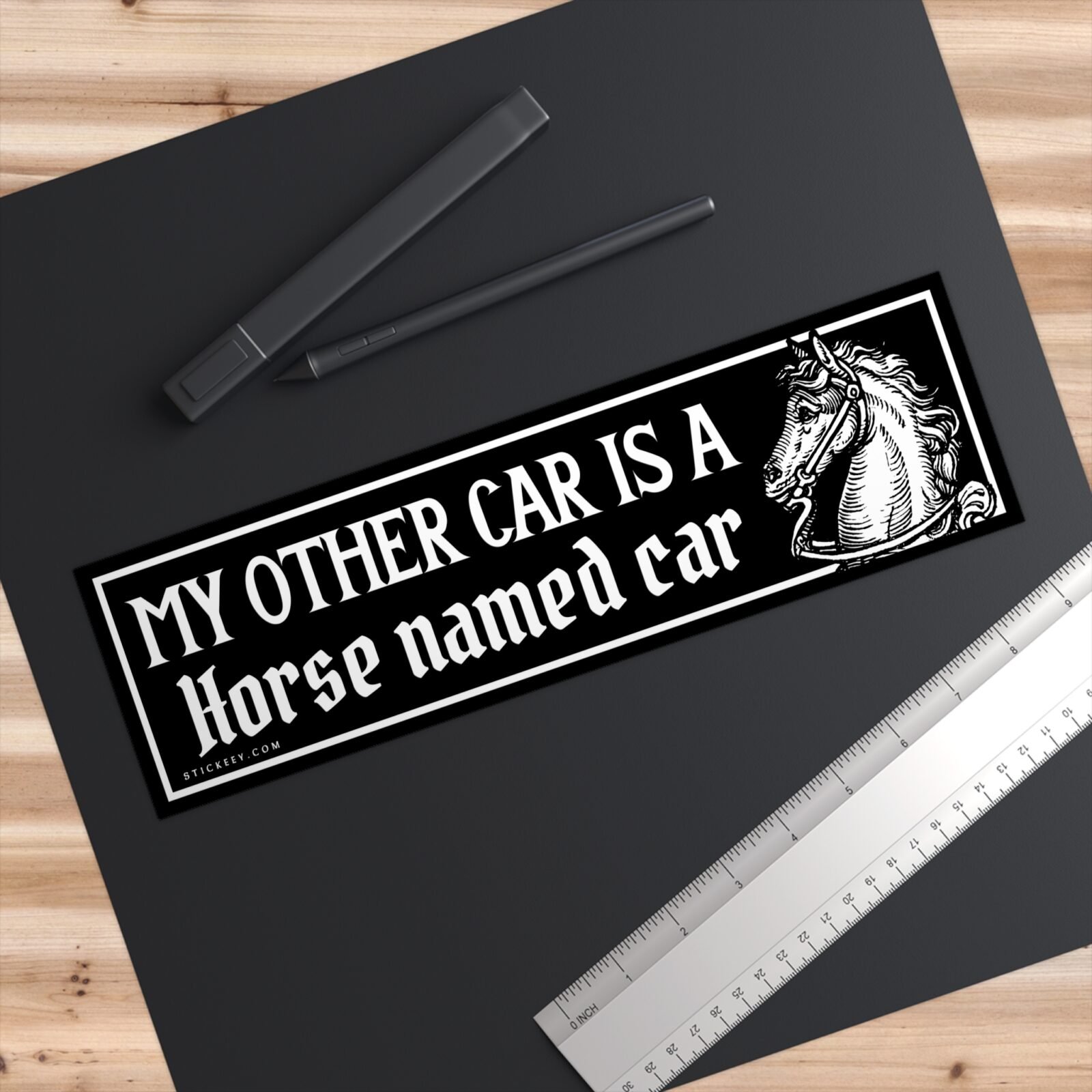 My Other Car Is A Horse Named Car Bumper Sticker