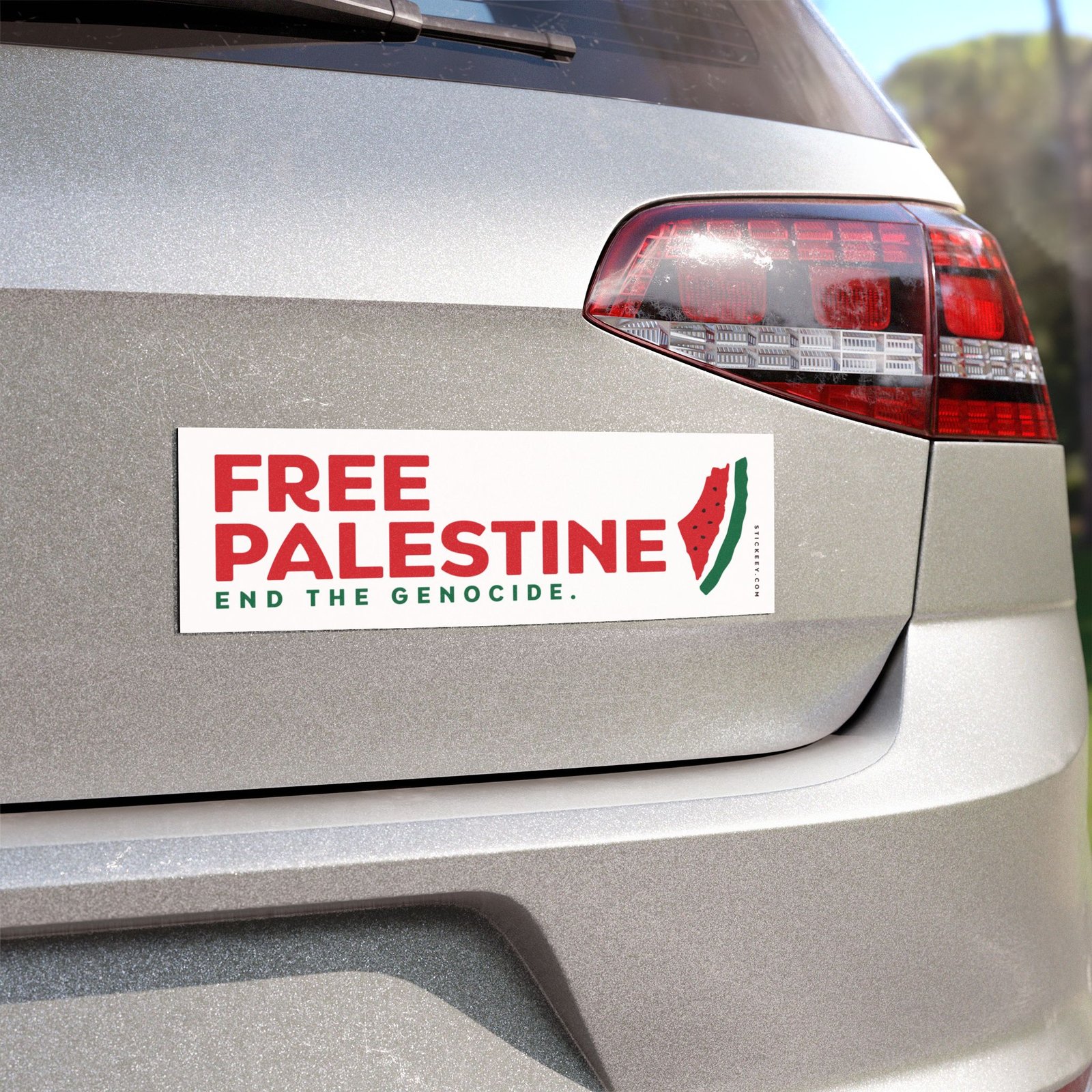 Free Palestine End the Genocide Magnet Sticker