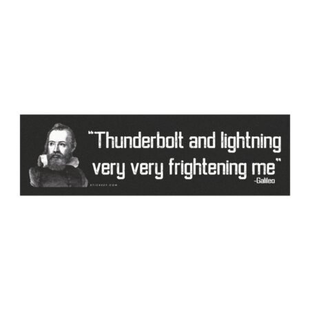 Galileo Thunderbolt and Lightning Very Very Frightening Me Magnet Sticker