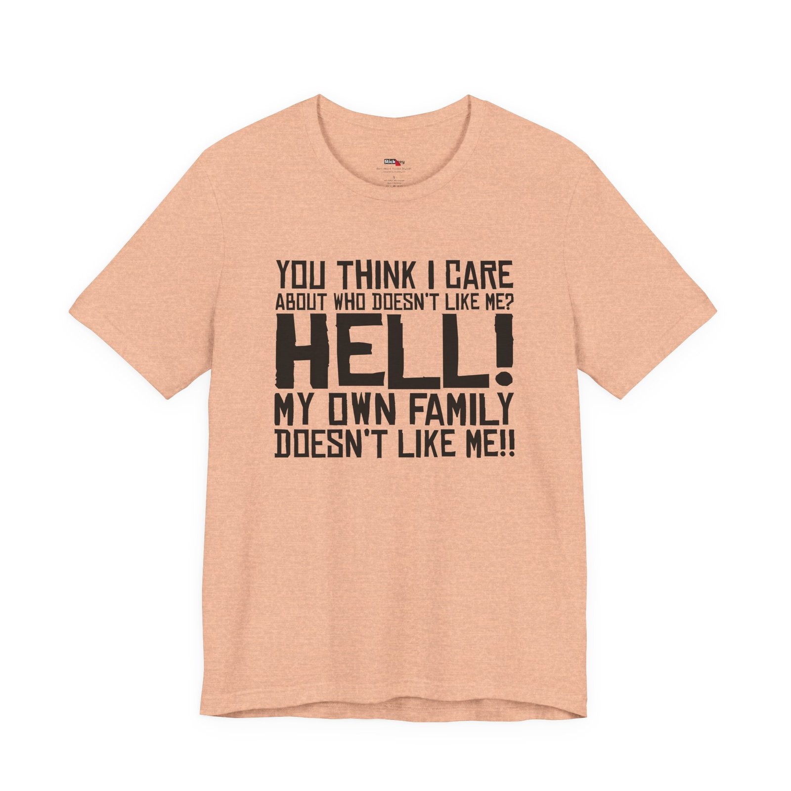 You Think I Care About Who Doesn't Like Me? Hell! My Own Family Doesn't Like Me!! T-Shirt