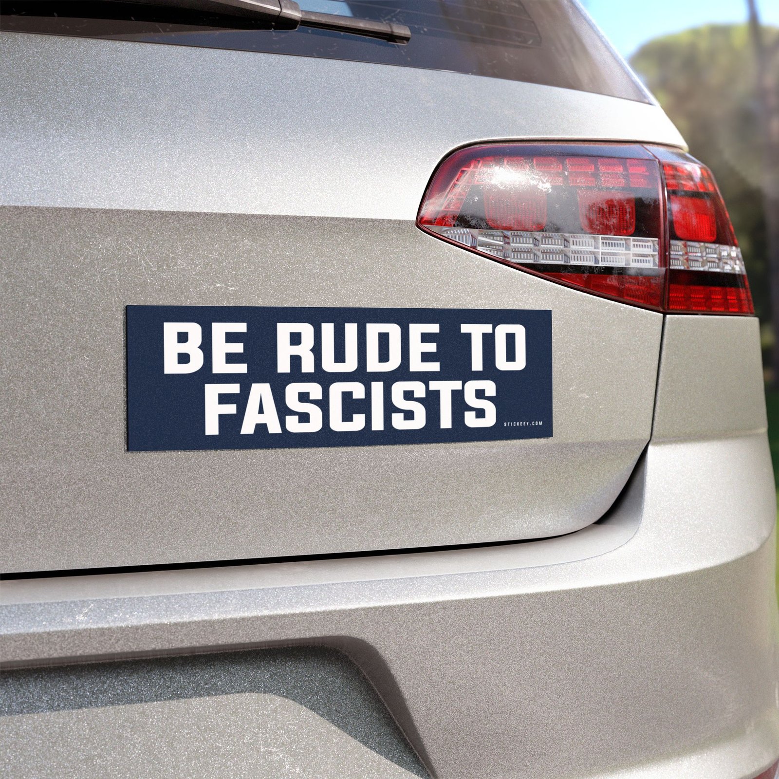 Be Rude to Fascists Magnet Sticker
