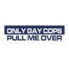 Only Gay Cops Pull Me Over Magnet Sticker