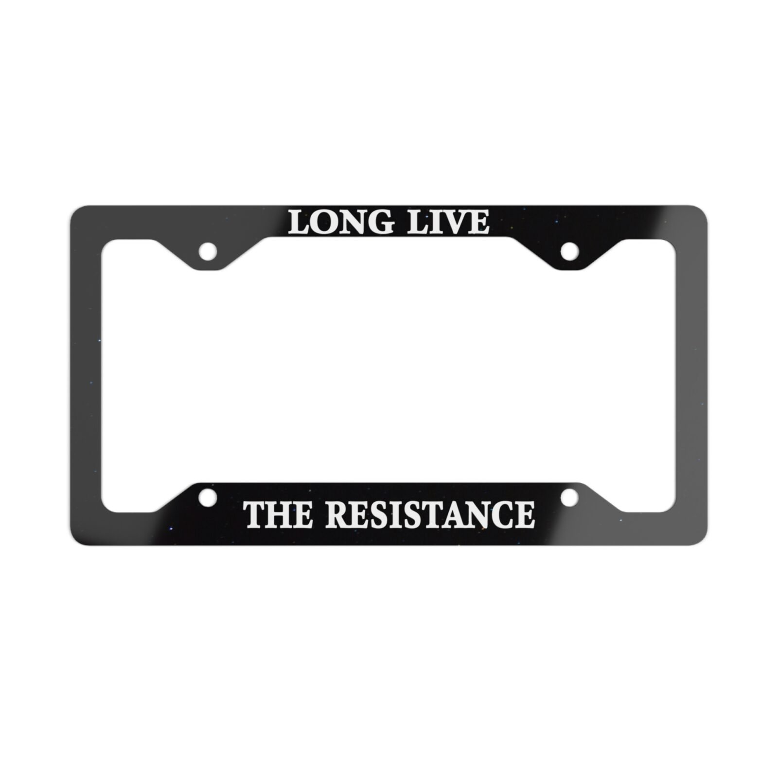 long live the resistance license plate frame