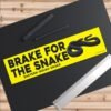 Brake For The Snake Eastern Indigo Snake Wildlife Conservation Bumper Sticker