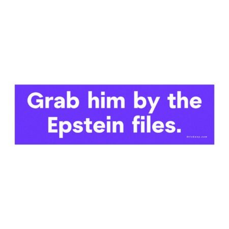 Grab Him By The Epstein Files Magnet Sticker