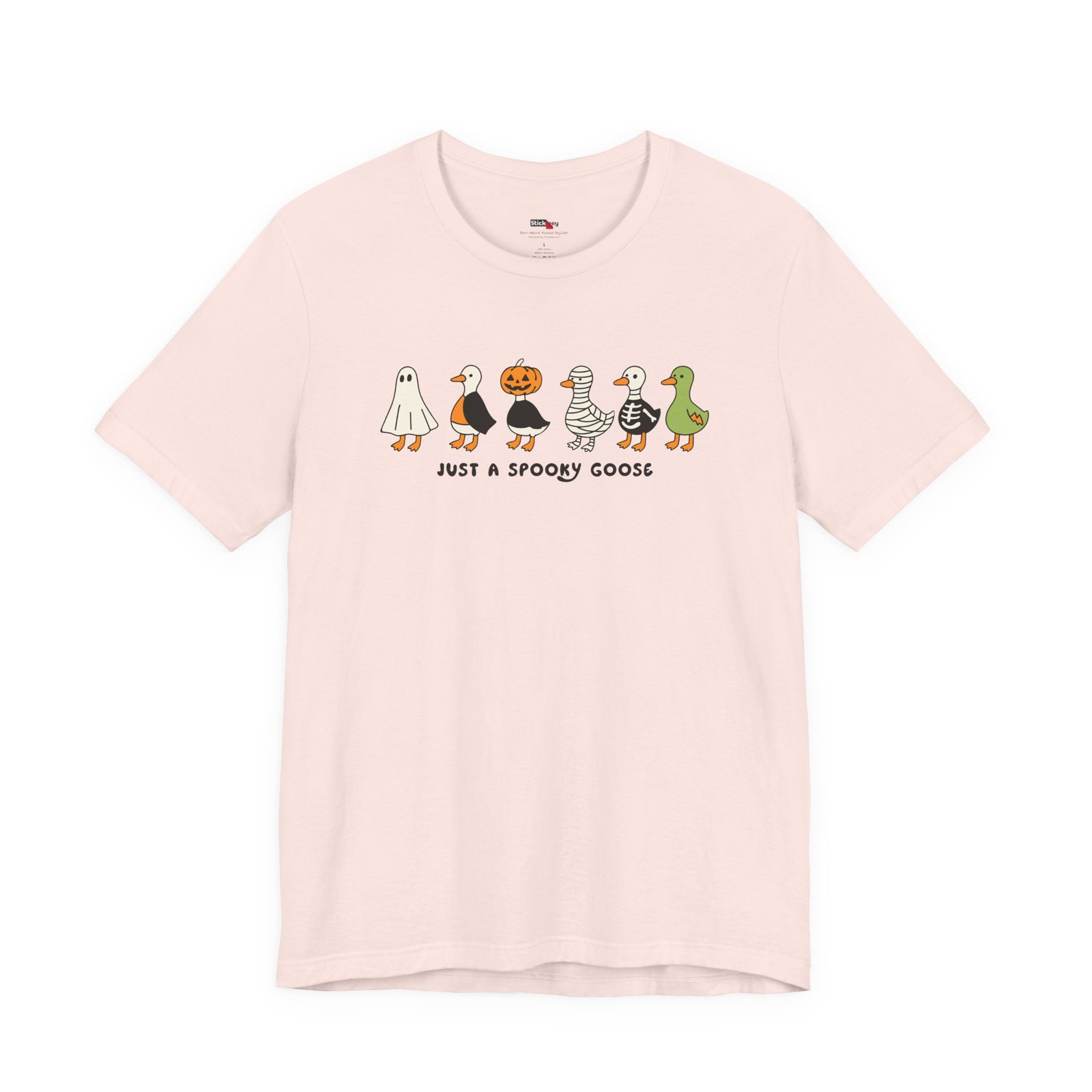 Just a Spooky Goose Funny Halloween T-Shirt