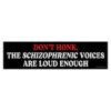 Don’t Honk The Schizophrenic Voices Are Loud Enough Bumper Sticker