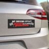 My Driving Style? Fast & A Little Furious Magnet Sticker