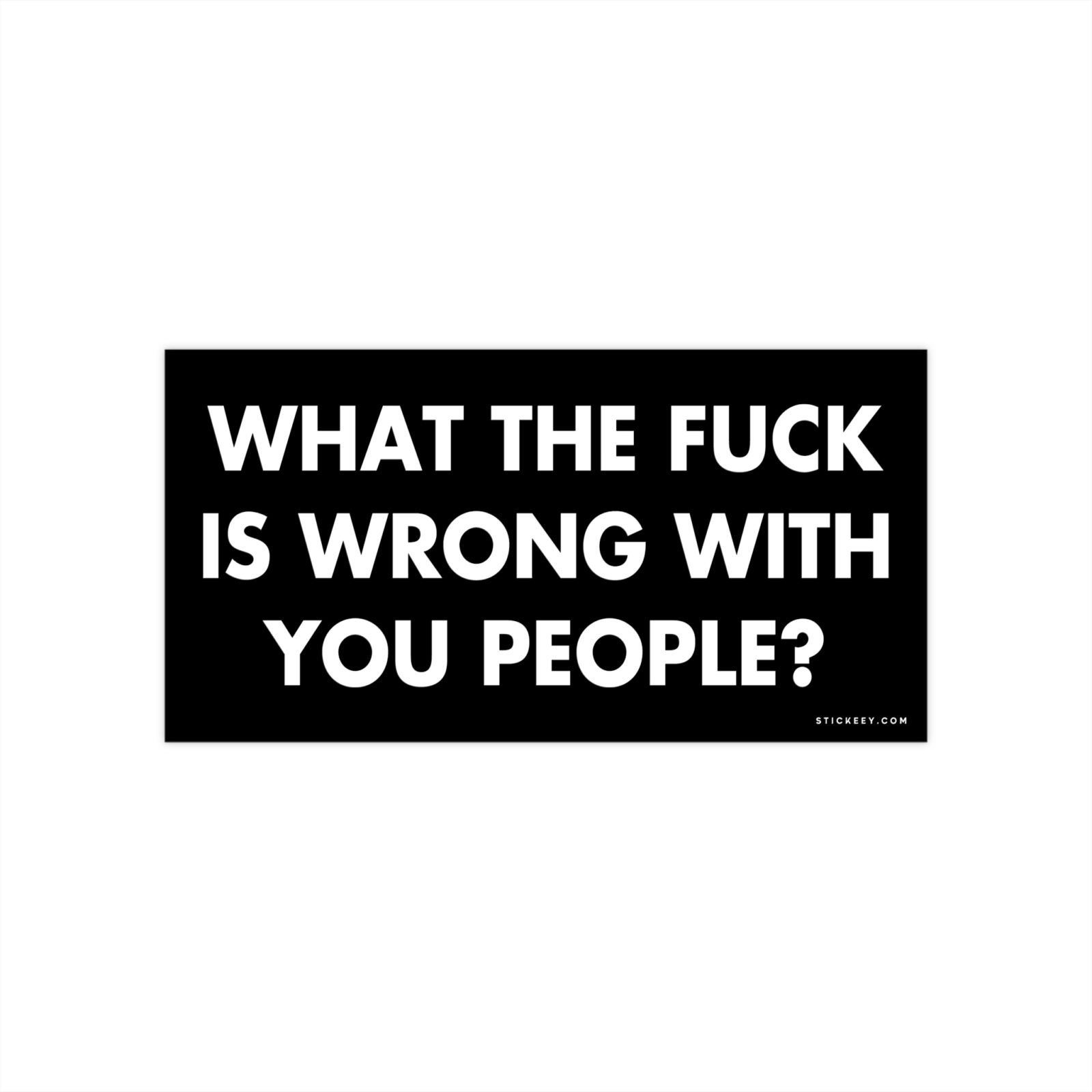 What The Fuck Is Wrong With You People? Bumper Sticker