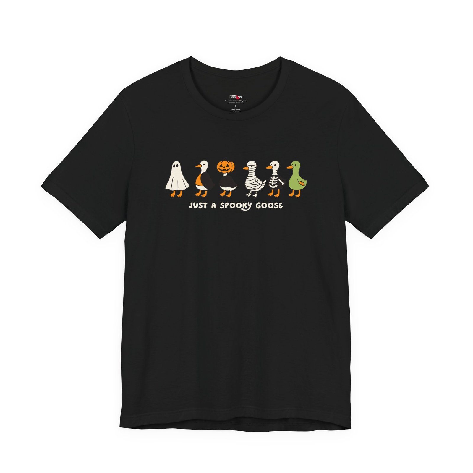 Just a Spooky Goose Funny Halloween T-Shirt