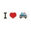 I Love Cops Magnet Sticker