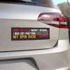 Sorry Officer I Wasn’t Speeding… I Was Just Practicing My Spin Dash Magnet Sticker